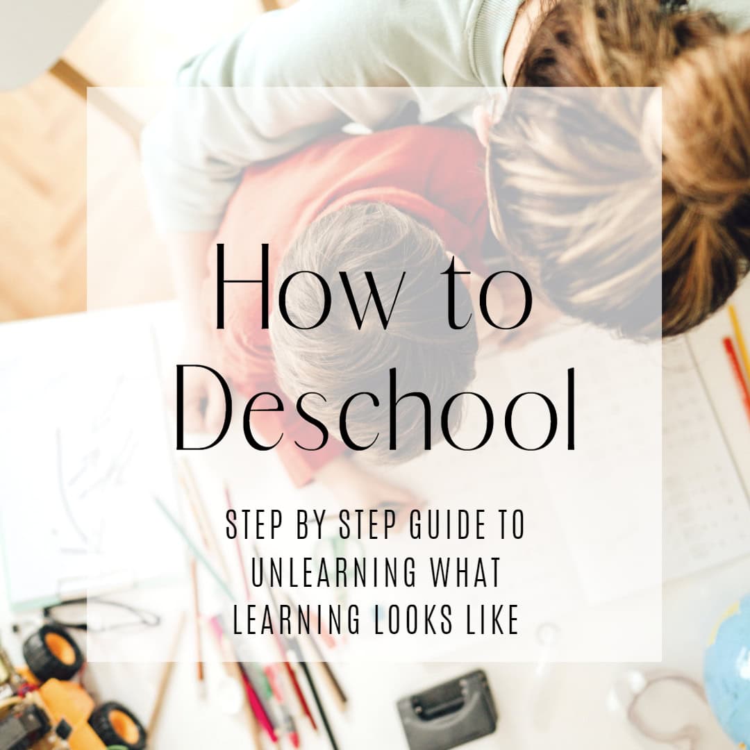 mom and son home learning together