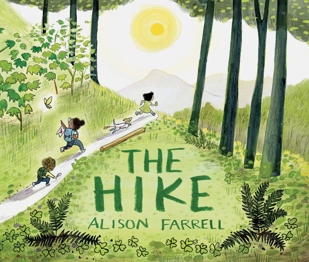 kids hiking summer picture book cover