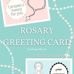 rosary greeting card for kids to colour