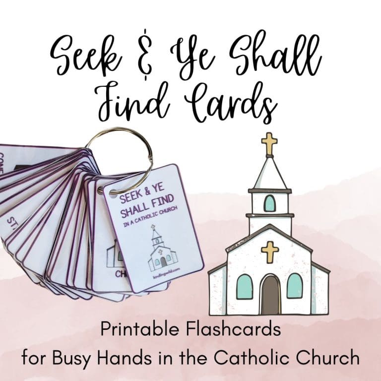seek and find in a catholic church flashcards