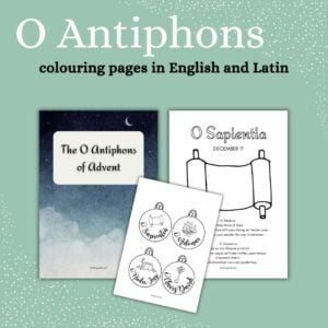 o antiphons colouring pages english and latin