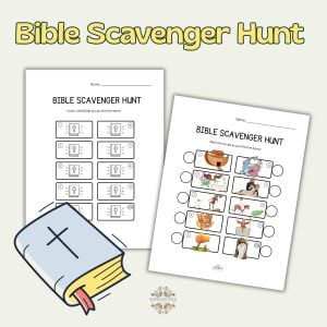 Bible scavenger hunt printable.
