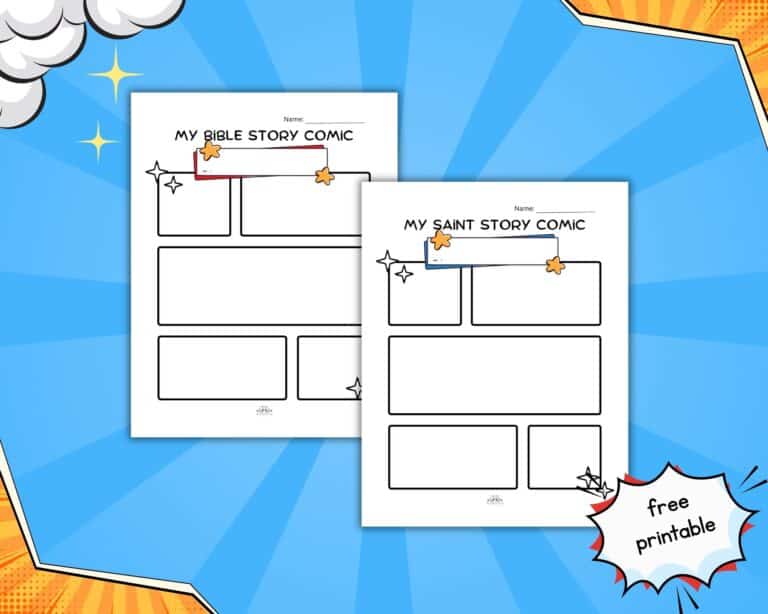 comic book style printable pages