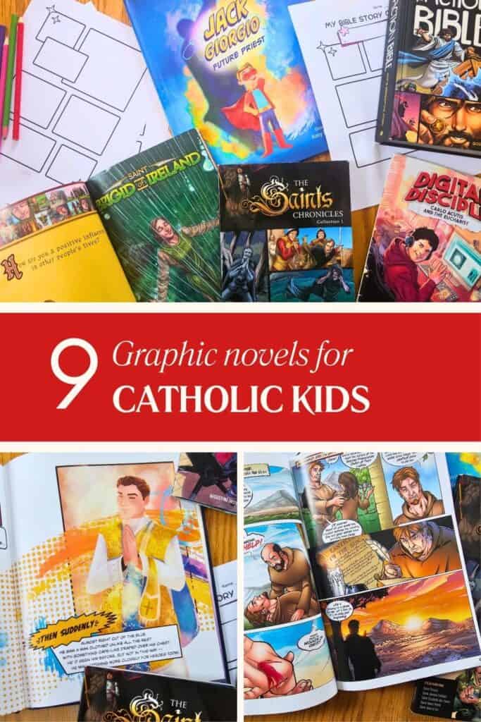 graphic novels for catholic kids pinterest pin