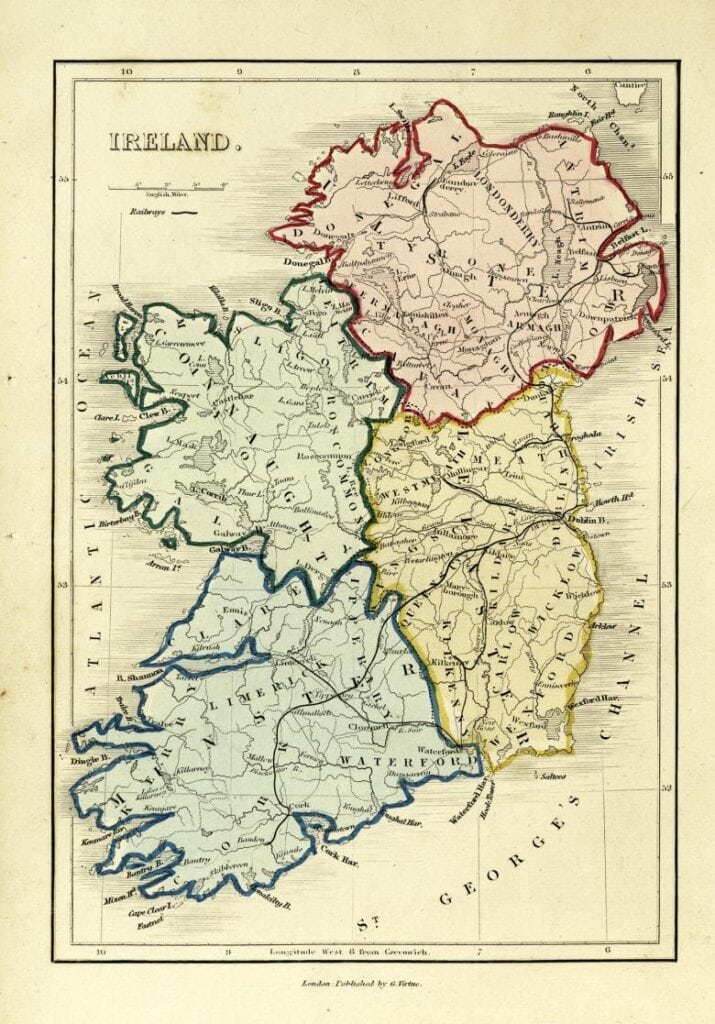 historic ireland map