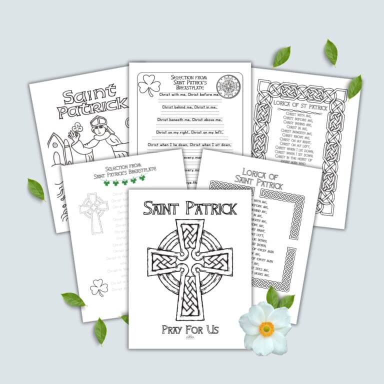 celtic cross saint patrick prayer printables